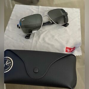 Ray-Ban Black and Silver Sunglasses
